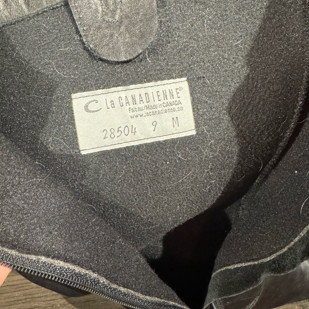 La CANADIENNE Black Combat Moto Boots Leather - Picture 3 of 3